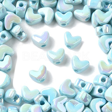 UV Plating Opaque Acrylic Beads MACR-F083-12E-1