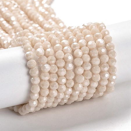 Electroplate Opaque Glass Beads Strands LS-EGLA-A035-P4mm-A05-1