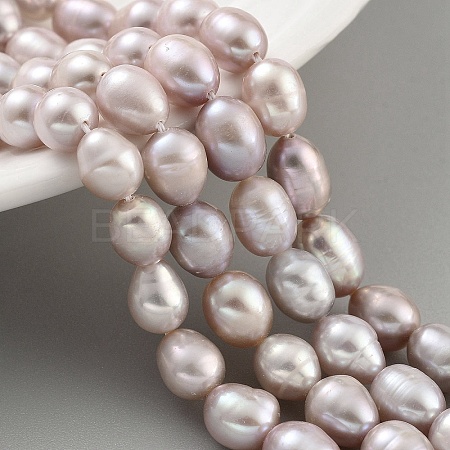 Natural Cultured Freshwater Pearl Beads Strands PEAR-P062-10B-1