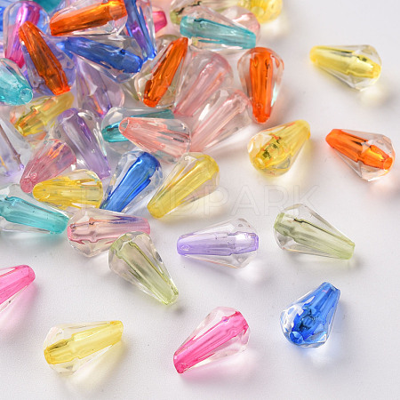 Transparent Acrylic Beads TACR-S154-03A-1