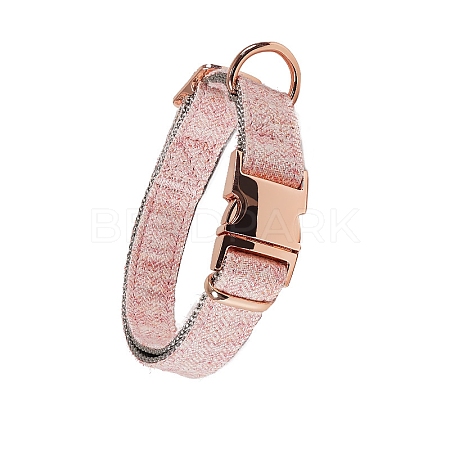 Nylon Dog Collar with Rose Gold Iron Quick Release Buckle PW-WG25675-11-1