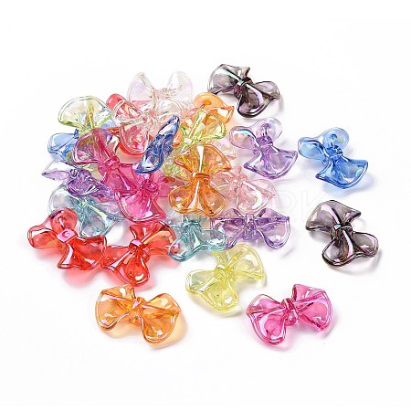 Transparent Acrylic Imitation Shell Beads OACR-P011-03L-1