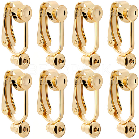 20Pcs 304 Stainless Steel Clip-on Earring Converters Findings STAS-SC0021-49-1