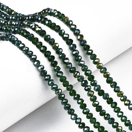 Electroplate Glass Beads Strands EGLA-A034-T4mm-B28-1