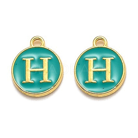 Golden Plated Alloy Enamel Charms LS-X-ENAM-Q437-15H-1