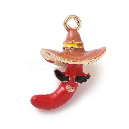 Alloy Enamel Pendants PALLOY-P314-02D-G01-1