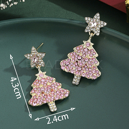 Alloy Dangle Stud Earrings FS-WG7AF48-07-1