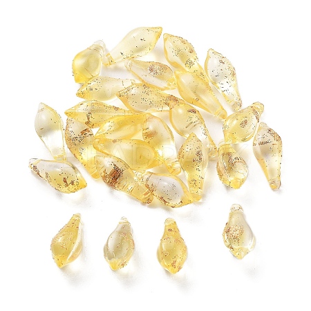 Handmade Gold Sand Lampwork Beads LAMP-M024-01B-1