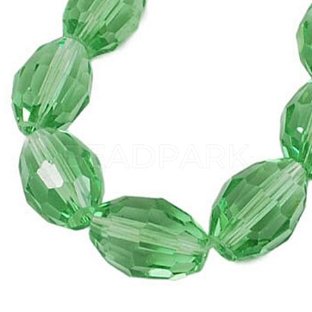 Faceted Transparent Glass Beads Strands X-GC891Y-18-1