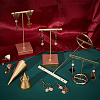 4 Sets 4 Styles Metal Earring Display Stand Sets EDIS-FG0001-37-5