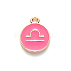 Alloy Enamel Pendants X-ENAM-S124-01B-03K-2