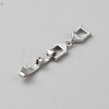 Brass Fold Over Clasps KK-WH20001-09P-2