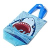 Cartoon Printed Shark Non-Woven Reusable Folding Gift Bags with Handle ABAG-F009-D01-2
