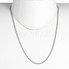 304 Stainless Steel Rolo Chain Necklaces X-NJEW-JN01228-02-3
