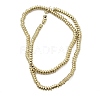 Electroplated Synthetic Non-magnetic Hematite Beads Strands G-H327-G01-01C-2