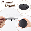 2Pcs Iron Candle Tray Candle Holders AJEW-GF0013-90-6
