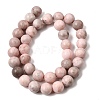 Natural Pink Zebra Jasper Beads Strands G-P231-01-10mm-7