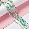 Electroplate Glass Beads Strands EGLA-S192-001A-B10-2