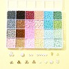 DIY Glass Seed & CCB Plastic & Imitation Pearl Beads Jewelry Making Findings Kits DIY-FS0008-15-7