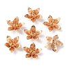 5-Petal Brass Bead Cap KK-WH0062-59KCG-2