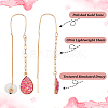 6 Pairs 6 Colors Resin Teardrop Dangle Earrings EJEW-AN0001-21-3