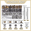Removable Zinc Alloy Snap Button Sets TOOL-WH0059-126B-2