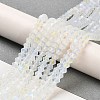 Imitation Jade Electroplate Glass Beads Strands EGLA-A039-J4mm-L05-4