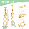 6Pcs Brass Watch Band Clasps DIY-BC0013-44A-G-2