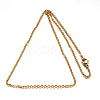 304 Stainless Steel Cable Chain Necklace STAS-L164B-01-3