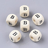 Printed Natural Wood Beads WOOD-T026-001B-1