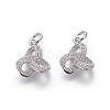 Brass Micro Pave Cubic Zirconia Pendants LS-ZIRC-J021-21P-RS-1