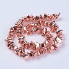 Electroplate Non-magnetic Synthetic Hematite Beads Strands G-K250-03A-RG-2