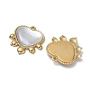 Natural Freshwater Shell Pendants SA-CBA11D7-22A-G-2