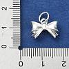 925 Sterling Silver Bowknot Charms STER-M119-05A-S-3