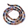 Natural Multi-Color Agate Beads Strands G-F596-36-3mm-2