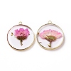 Transparent Clear Epoxy Resin Pendants X-RESI-L036-12G-11-1