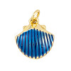 Rack Plating Brass Enamel Pendants KK-P269-09G-02-1