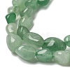 Natural Green Aventurine Nuggets Beads Strands G-L154-10-01-2