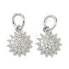 Brass Micro Pave Cubic Zirconia Pendants KK-D386-16P-02-1
