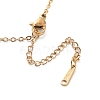 304 Stainless Steel Pendant Necklaces for Women NJEW-C020-01G-3