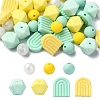 7 Styles Food Grade Eco-Friendly Silicone Beads SIL-YW0001-28-1