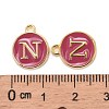 Golden Plated Alloy Enamel Charms ENAM-S118-08N-3