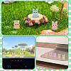 48Pcs 6 Colors Luminous Resin Dog Figurine DJEW-TA0001-43-10