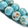 Assembled Synthetic Stone and Trochus Shell Beads Strands G-B128-08C-06-3
