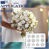 12Pcs Flower Alloy Rhinestone Brooches for Clothes JEWB-WH0020-073S-5