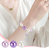   60Pcs 3 Colors Custom Resin Imitation Pearl Beads RESI-PH0001-93-6