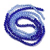 Transparent Gradient Color Glass Beads Strands GLAA-H021-01A-43-4