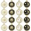 20Pcs 4 Styles Alloy Enamel Pendants ENAM-CJ0003-79-1