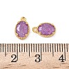 Brass Crushed Ice Cut Cubic Zirconia Pendants KK-D024-24E-G-3