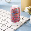 Gradient Color Round 6-Ply Waxed Polyester Cord YC-TAC0003-01B-6